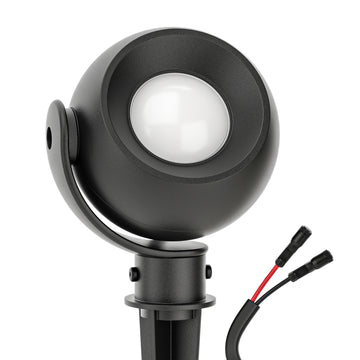 Sunco Orb, Outdoor Ball Spotlight with matte black finish.